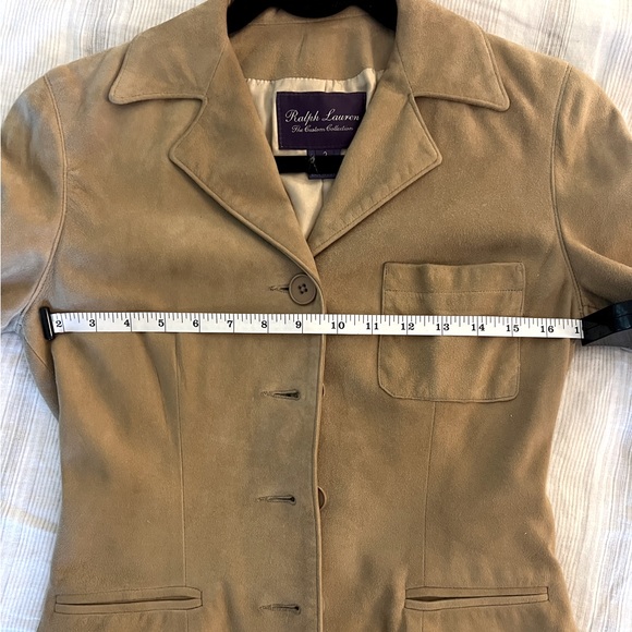 Ralph Lauren Purple Label Collection suede jacket size 2 - Picture 7 of 9